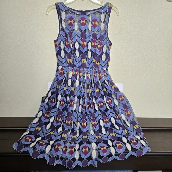 Maeve Anthropologie Lace Fit & Flare Dress 2 - Picture 2 of 9